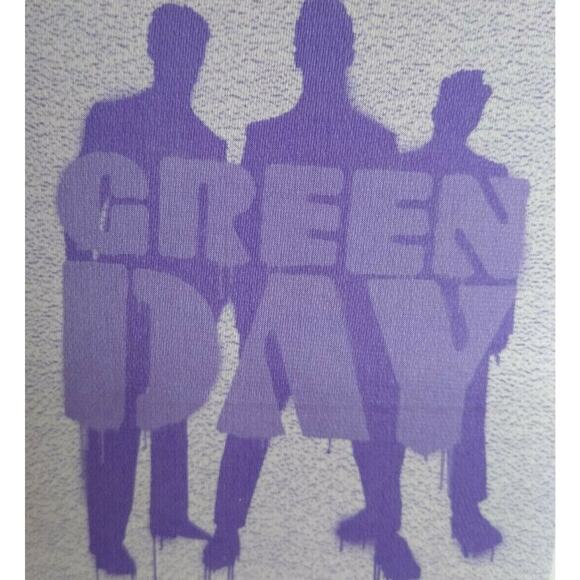 Green Day Vintage Backstage Pass Original Punk Rock New Wave Working Purple - Picture 1 of 2